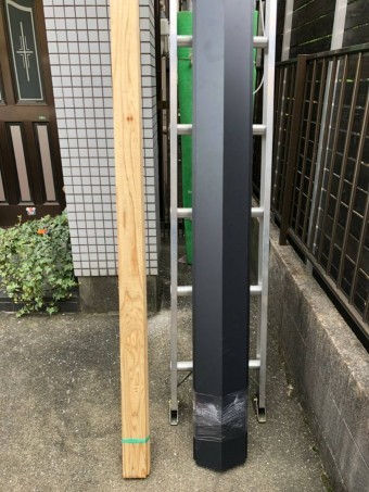スレートの棟板金工事