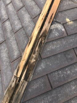 棟板金の落下