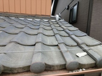 漆喰の剥がれ