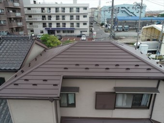完成の上空写真