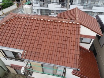 屋根の全景