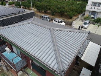 ドローンでの上空撮影