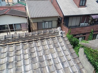 棟瓦、鬼瓦の状況