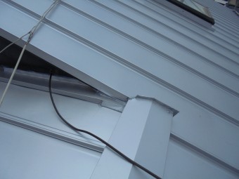 ガルバ竪葺き施工後
