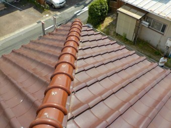 屋根の全景