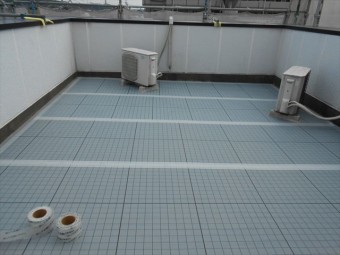 通気緩衝シート貼後