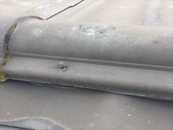 棟棟瓦の釘浮き