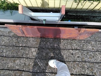 換気棟が飛ばされた