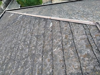 換気棟が飛んだ屋根