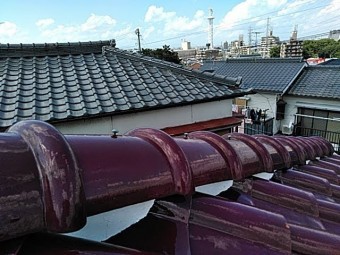 洋風瓦の点検