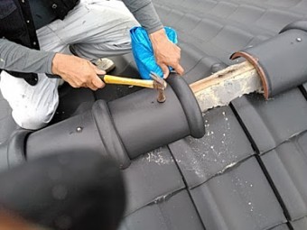 台風後の屋根点検