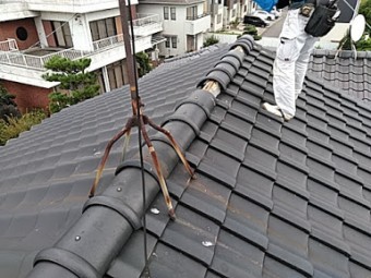 台風後の屋根点検