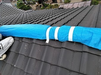 台風後の屋根点検