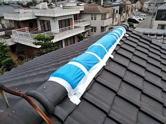 台風後の屋根点検