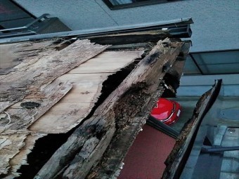 増築部の屋根改修