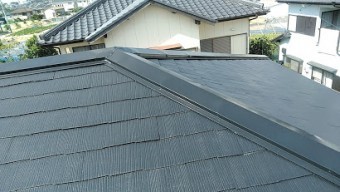 塗装した化粧スレート板が飛んだ
