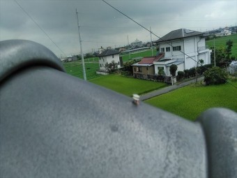 棟瓦の釘浮き