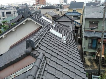 屋根の全景