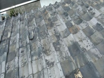 瓦の葺き替え施工前