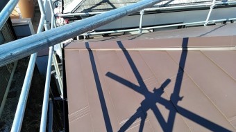 20年スレートの棟板金が飛んだ