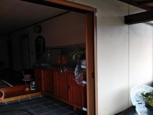 軒天張替えとドア交換
