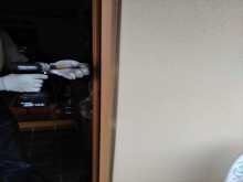 軒天張替えとドア交換