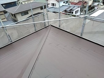 換気棟が飛んだ家のカバー工事