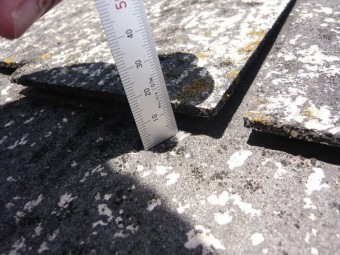 化粧スレートの浮き