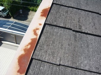 ケラバ板金の錆