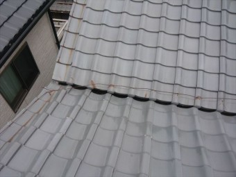 瓦屋根の全景