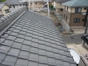 屋根の全景