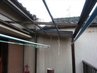 台風後の状況