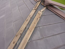 棟板金の剥がれ