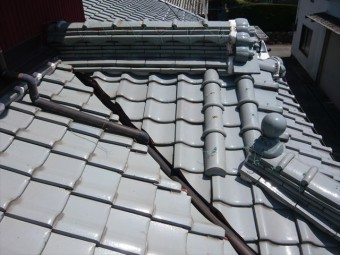 下屋根の谷部分