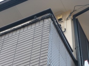 ベランダ見切縁の腐食
