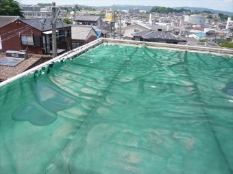 陸屋根の全景