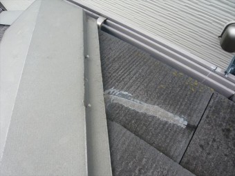 棟板金の釘浮き