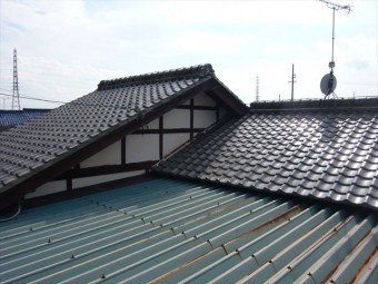 屋根の全景