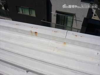 笠木部分の錆