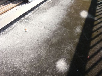 ベランダ部分の防水の劣化
