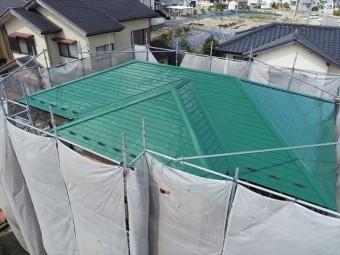 施工中 ドローン
