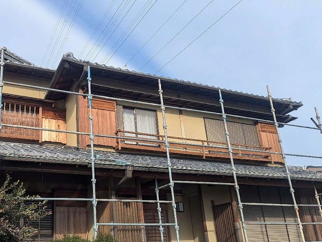 木部保護塗料「キシラデコール」を用いた和風住宅への塗装工程