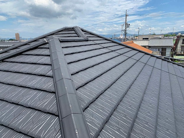 名古屋市緑区の築18年の住宅で屋根点検、平板瓦の漆喰劣化により詰め直し工事が決定