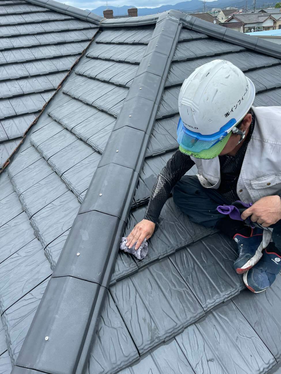 漆喰工事後の清掃