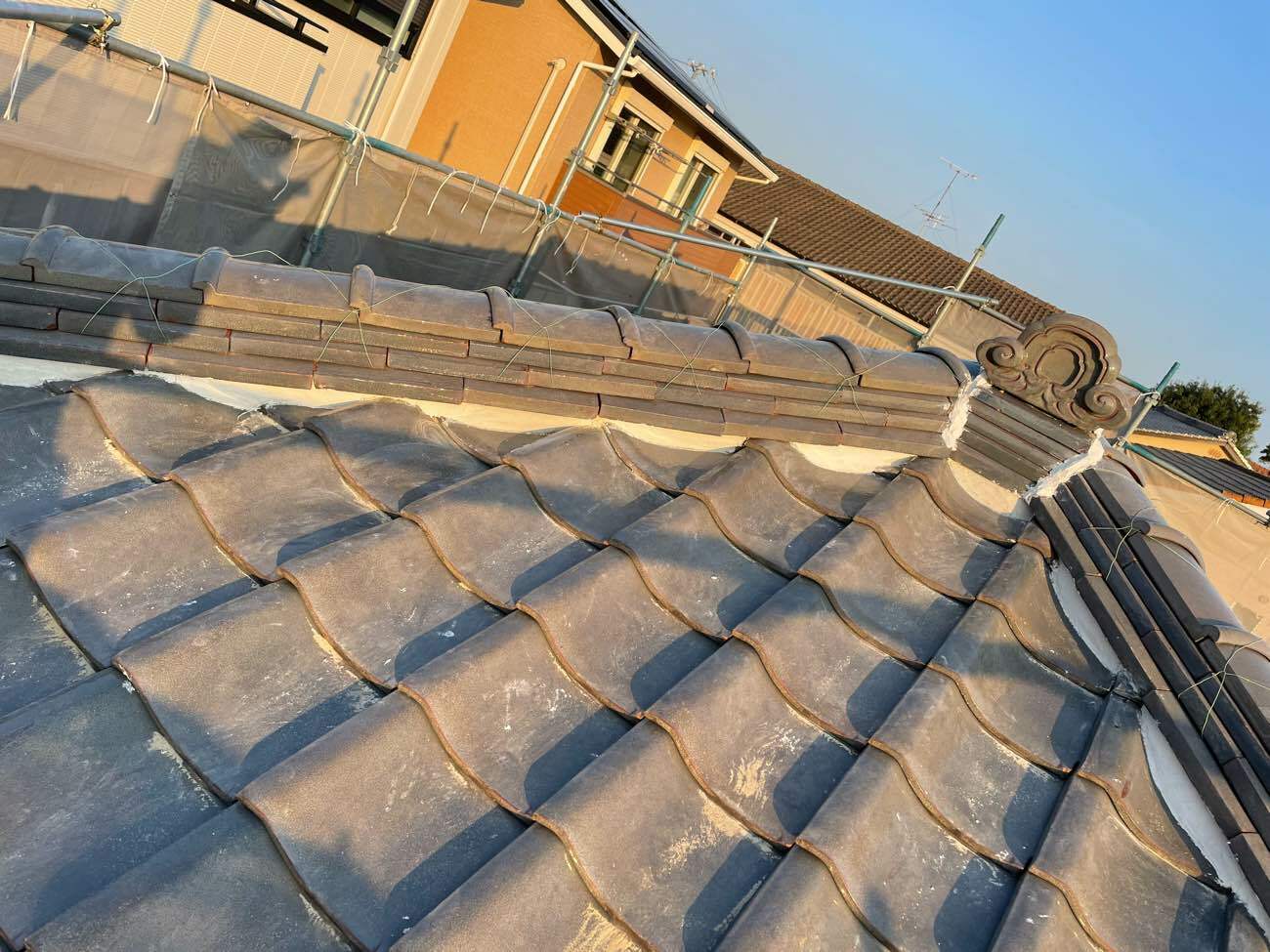 漆喰詰め直し工事の完成