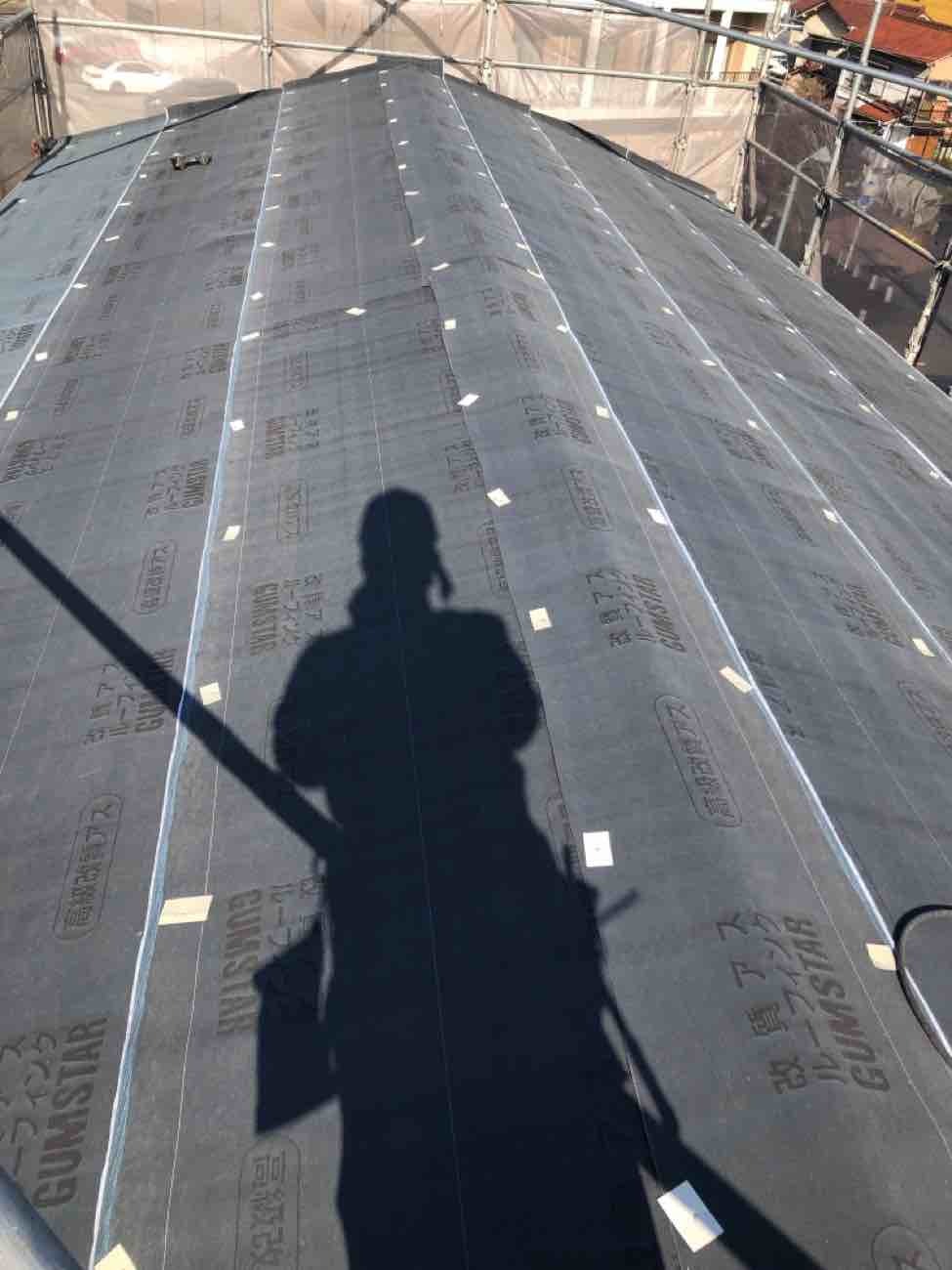 防水シートの施工