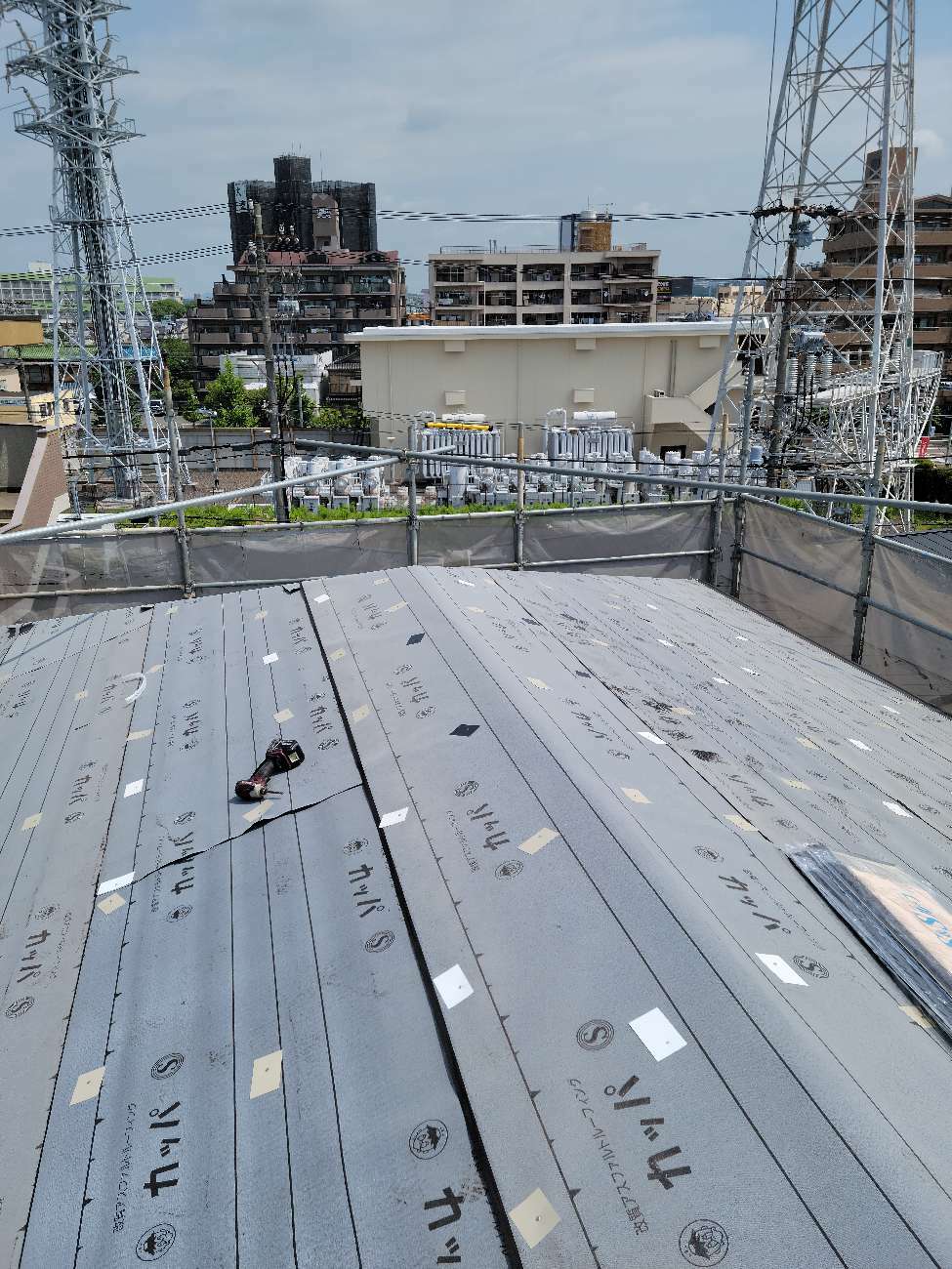 屋根のルーフィング