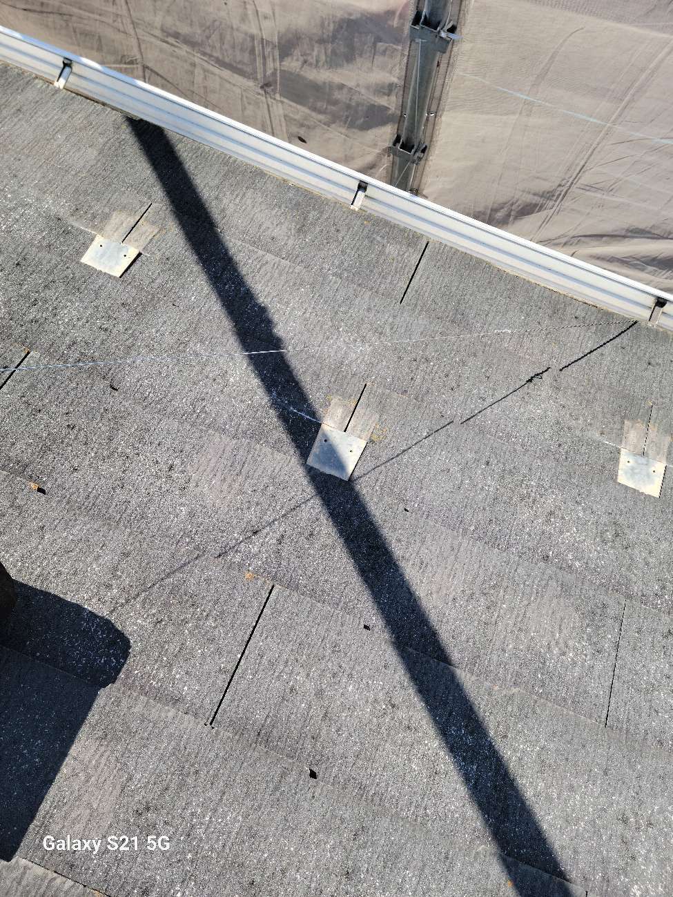 雪止め金具の撤去