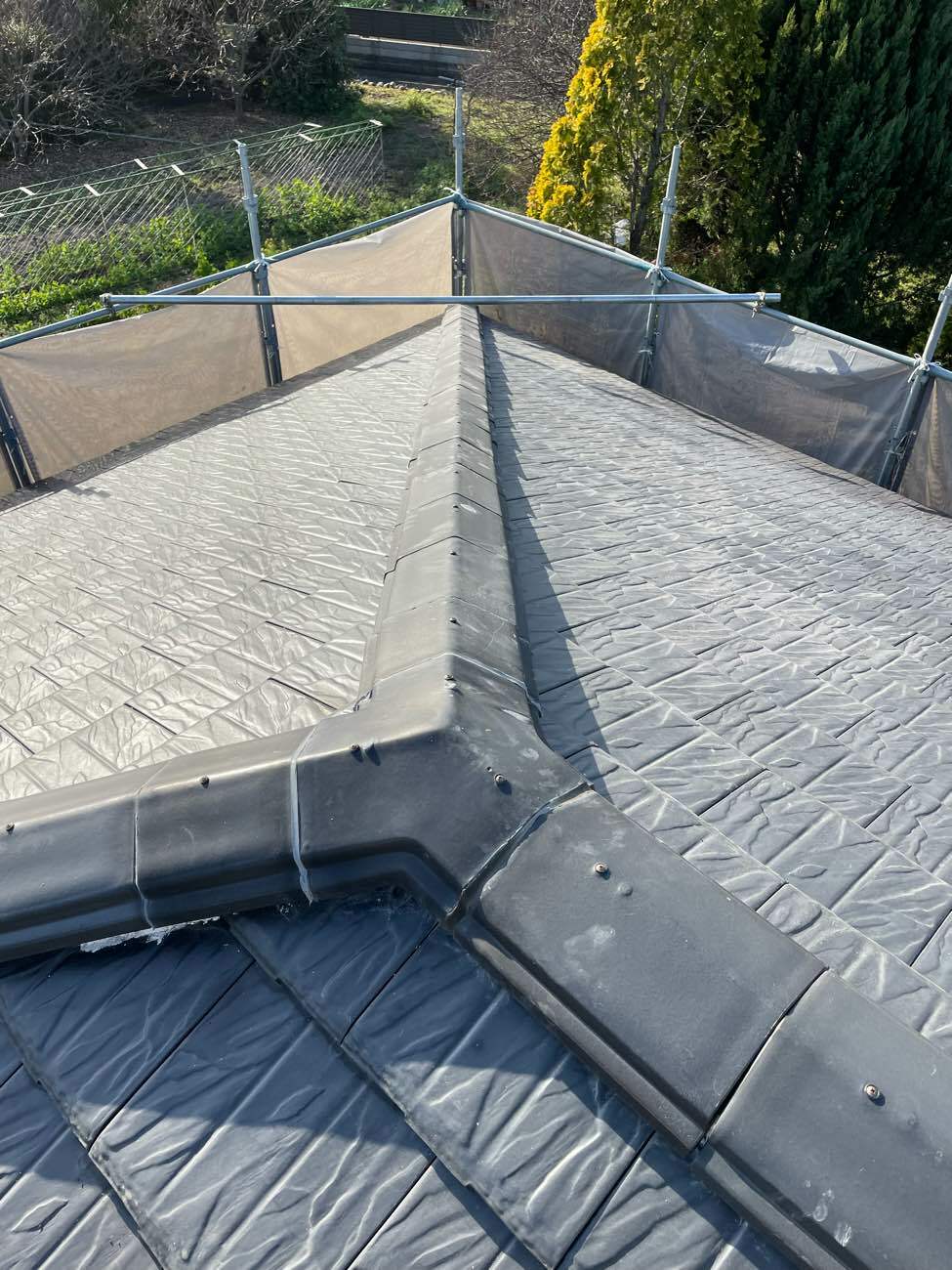 施行後の屋根の様子