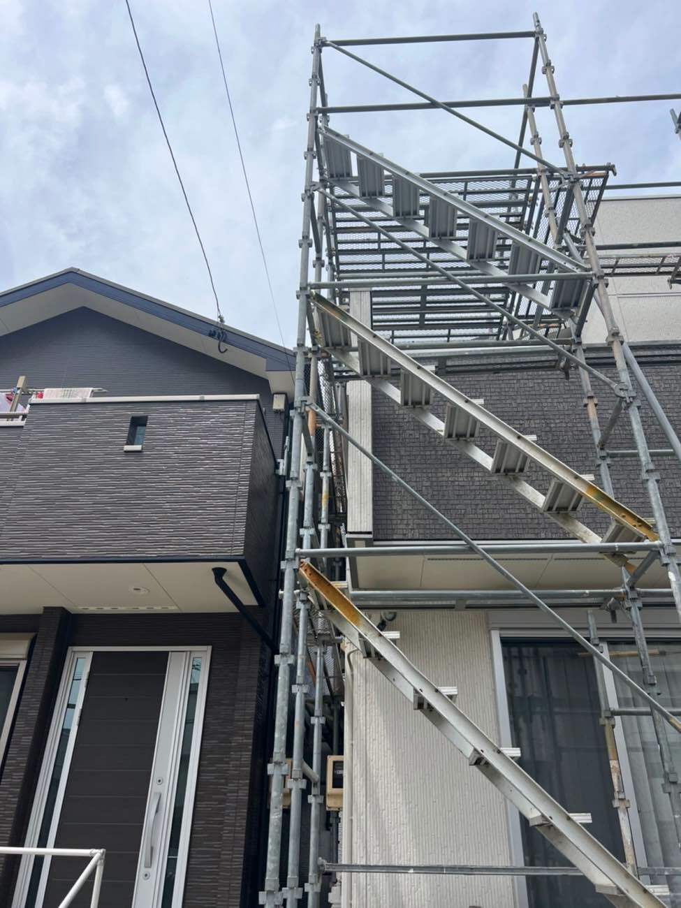 足場の組み立て